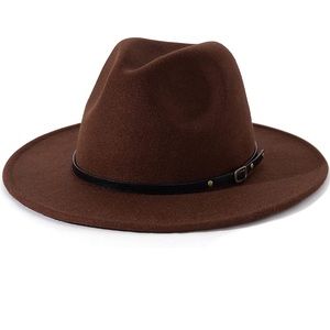 Fedora Hat with Belt Buckle